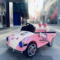 어린이 전동차 폭스바겐 클래식 비틀 전동 자동차 여아 전동카, 블루