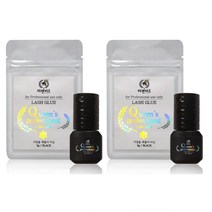 미앤비즈 퀸즈 프로페셔널 1초 스피드 글루 5g 2개입, 2개, BLACK