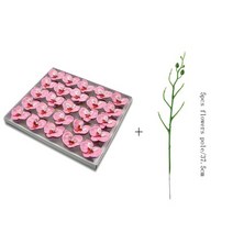 비누꽃 비누꽃바구니 꽃다발 플라워박스 새로운 25pcs 비누 꽃 머리 인공 나비 난초, 핑크 2, 협력사