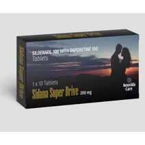 Sidana Super Drive (Sildenafil 100 mg + Dapoxetine 100 mg ) 20 tablets (Pack of 2, 2개
