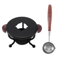 무드 캔들 워머 양키 라이터Wax Seal Kits Sealing Warmer Melting Furnace Spoon Kit Tool For Stamp Lett, WHITE