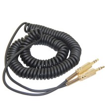 Poyatu-3.5mm 코일 오디오 케이블 Marshall ACTON II STANMORE II WOBURN II STOCKWELL 용 블루투스 스피, 01 Black