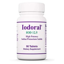 optimox iodoral 12.5 mg - 오리지널 고효능 루골 용액 요오드 영양 보충제 - 에너지 및 갑상선 지원 - 90정