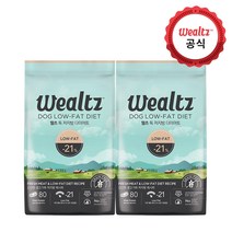 웰츠 [2.1kg x2개] 강아지 사료 저지방 다이어트 2.1kg x2개 육류80% 슈퍼푸드