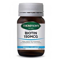 Thompsons Biotin 톰슨 비오틴 150mcg 100정, 1개