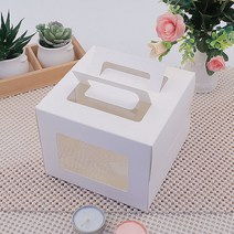 아이팩 미니케익 창박스 받침포함 10개, 10세트, 화이트상자+화이트받침