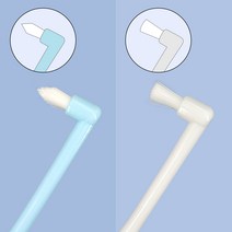 사랑니 어금니 첨단 칫솔 치석제거 덧니 틈새 특수 칫솔 치솔, 플랫형 (화이트) 1p, 1개입