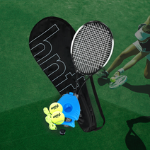 [스쿼시라켓대여] 헤드 투어 프로 STR 테니스라켓 + 손목 밴드 7cm 2p 세트, 라임+그레이(라켓), 랜덤발송(손목 밴드)