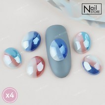 트리플 캔디스톤-1 (4개입) /영롱스톤/삼색스톤/반볼, 없음, 스톤-03