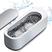 굿프랩 휴대용 원터치 전동식 초음파 안경 세척기 다용도 세정기, 화이트(AAA건전지미포함), 1개