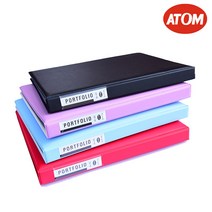 아톰 포토폴리오 포트폴리오 A4 40매 PF204 화일 파일, (PF204) A4 40매 적색