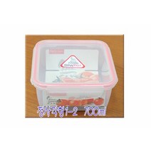 밀폐 용기 반찬통 냉장고 용기 김치통 직사각 700ml, 단품