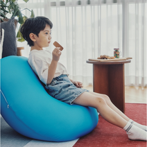 어린이 빈백 생활특권 빈팩 빈백쇼파, 에그빈백(둥근모양), 옐로우