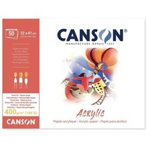 캔손 아크릴 400g 1면 제본 점보패드 31x41cm 캔버스페이퍼