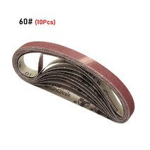 공구 15x452mm 샌딩 벨트 60/120/240/400/600 그릿 M10 샌더 어댑터 연마기 연마 10 피스, [01] grit 60