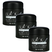 Mizon (미즈온) Mizon 블랙 스네일 올인원 크림 75ml(2.53fl oz), 3개