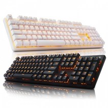 ABKO HACKER K590 축교환 단일 LED 게이밍 기계식 키보드 (화이트 청축), 상세페이지 참조, 상세페이지 참조