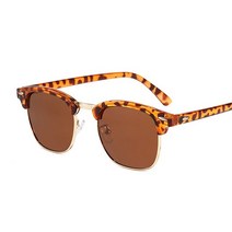 편광 된 남성 선글라스 빈티지 브랜드 디자이너 Sun Glasses 여성 Semi Rimless Classic Rivet 레트로 Oculos De Sol