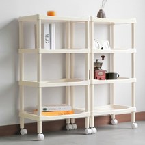 주방 경량 이동식 카트 선반 웨건 정리대 이동식정리대 이동식트롤리 이동식카트 주방용품선반 트롤리, 진보 조립 선반 3단, 진보 조립 선반 3단