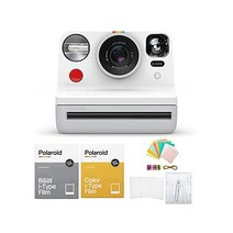 Polaroid Now VFiType 즉석 카메라 화이트 번들필름 액세서리 키트 포함, White