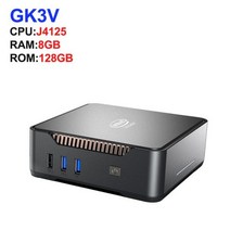 GK3V 인텔 셀러론 J4125/N5105 8GB DDR4 128GB/256GB 윈도우 11 프로 게임용 컴퓨터 4K 60Hz HDMI VGA Win 미니 PC, 해외공급사, 미국, [01] J4125 8GB 128GB