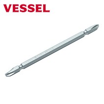 VESSEL 베셀 십자 양면 두께 5mm 드릴비트 2x100mm, 1개