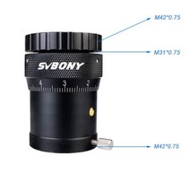 천체 망원경 입문 대여 적도의 우주 반사 고배율 SVBONY-1.25 '황동 압축 링 (M42x0.75) SV108 포함 망원, 01 SV108