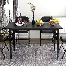 더준 공간활용 접이식 식탁 테이블 원룸 월넛 확장형 업소용 1인용, 브라운(100x50)