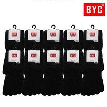 BYC 발가락양말 장목 검정 농색 10족 4052