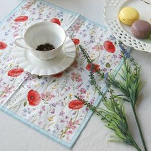 [KT알파쇼핑]유니크한 디자인 독일 페어립 에스닉 냅킨, 선택:라벤더가든_색상_상세페이지참조, 선택:라벤더가든