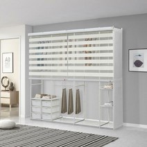 휴센 갤럭시 2210BRS 롤스크린+측판 행거/드레스룸, 갤럭시 2210B 핑크+콤비롤+측판