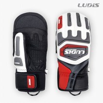 [루디스] 22/23 알파인 스노보드 레이싱용 AM-R 벙어리 가죽장갑 LGM473MA-W, 색상:화이트(WT) / 사이즈:M