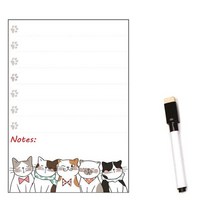 한달계획표 월간 스케쥴보드판 냉장고 월중행사및 계획표 drywipe magnetic whiteboard 알림 메시지 보드 메모 패드 냉장고 자석 스티커 만화 개 고양이 시트, 스타일20