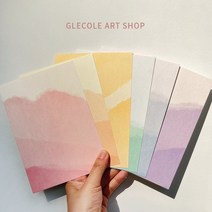 인스타감성 번짐배경 캘리그라피 엽서세트(12장세트)