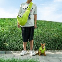 강아지포대기 슬링백 산책용가방 애견업기 중형견 닥스훈트이동가방 새끼 휴대용 메신저, 고양이 가방 + 스카프 + 조끼 8-15, m-중간
