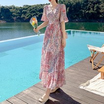 르엠마 와티 하객룩 정장룩 모임룩 셔츠원피스 여자쉬폰 여성쉬폰 간절기원피스 긴팔원피스 롱원피스 여름원피스 프릴원피스 플라워원피스 봄원피스 쉬폰 원피스