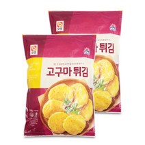 KM 사조오양 고구마 튀김 1kgX2개 야채 냉동 튀김 에어프라이어 업소용