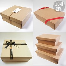 큰 선물박스 주문제작 큰상자 크라프트상자 패키징 패키지 싸바리 답례품 포장케이스, 30개, B03-직3호 350X240X105(30장)