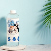 클로펫 1L 애견 강아지 고양이 배변 탈취제 대용량 리필용 무향 오줌냄새 제거제 살균소독수 살균소독제 코코브라운, 4개