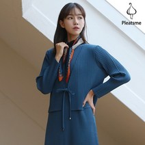 [플리츠미] 엠보 플리츠 볼레로 카디건