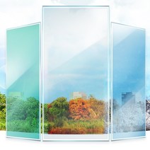 암막 시트지 창문 썬팅 베란다 샷시 유리 단열 방범 필름지 10M, 창문필름그린10M