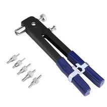 리벳건 전동 리벳 아답터 손 리벳 686pcs 블라인드 건 헤비 듀티 너트 스레드 인서트 핸드 키트 m3-m8 너트 네일 건 가정용 수리 도구, 6개, 1개