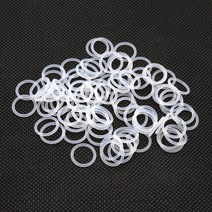 10/50Pcs VMQ O 링 가스켓 CS 1mm OD 5 50mm 실리콘 고무 절연 방수 와셔 라운드 모양 화이트 무독성, [42] OD 50mm ID 48mm, [01] CS 1.0mm, [01] 10Pcs