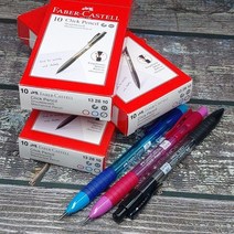 FABER 파버카스텔 초등학생용 2mm 연필식 샤프 홀더펜 10자루, 혼합색상 발송