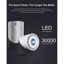 데이터 1080P DLP 미니 Proyector Portatil 와이파이 휴대폰 4k 비머 홈 시어터 영화 проектор для дома, JP, Silver-Black