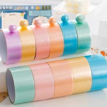 대명 테이프공 찐득볼 공 볼 만들기 공 테이프 펄 끈끈이볼 말랑이 3.6cm 4.8cm 6.0cm, 3.6cm X 10m, 펄 블루