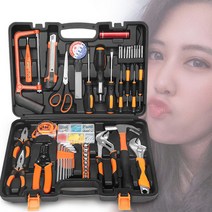 공구함 세트 차량용 가전 드릴 철물 수리 전기공구 세트 전기만용 목공 전동드릴세트 전동공구함-24154