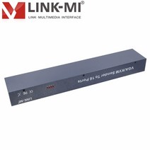 스플리터 LINK-MI 16 채널 활성 VGA 비디오 송신기 100m 200m 300m 1/16 익스텐더 분배기 UTP 케이블, [01] 100M, [03] UK Power Plug