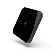 iPhone Xiaomi 15W 고속 무선 충전기용 사각 무선 충전기, 블랙