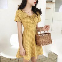 가바바 여성 원피스 체크무늬 여성친구 이거 입었으면 좋겠다 데이트룩 미니원피스 G34391